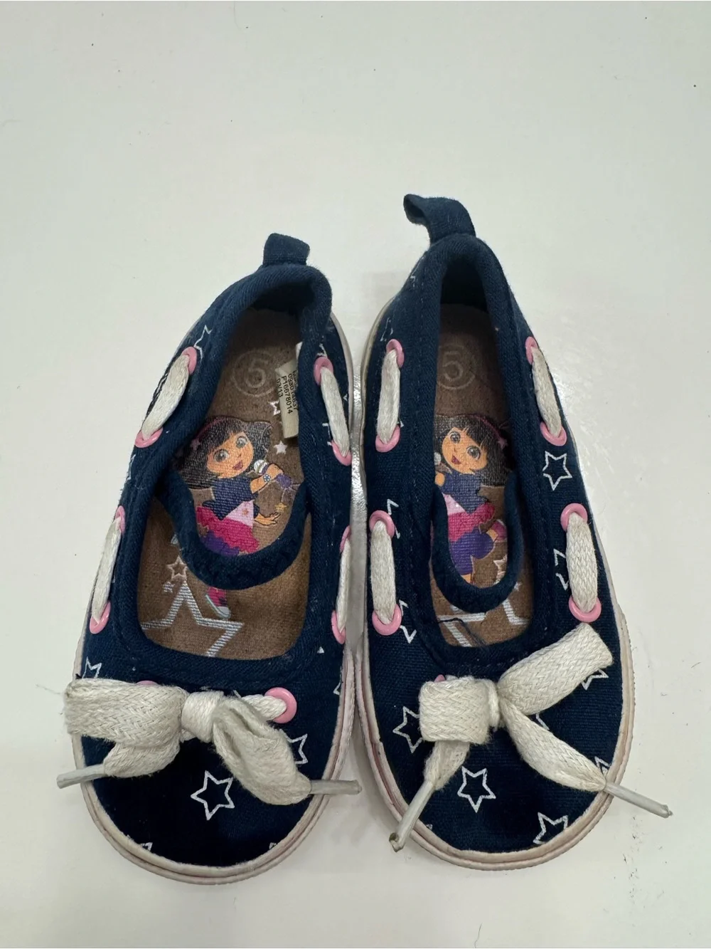 Nickelodeon Navy Girls Slip-On Shoes with Pink Accents